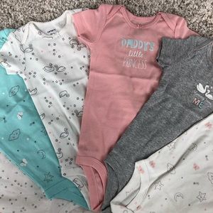 NEW WITH TAGS - SEVEN Carters 9m onesies